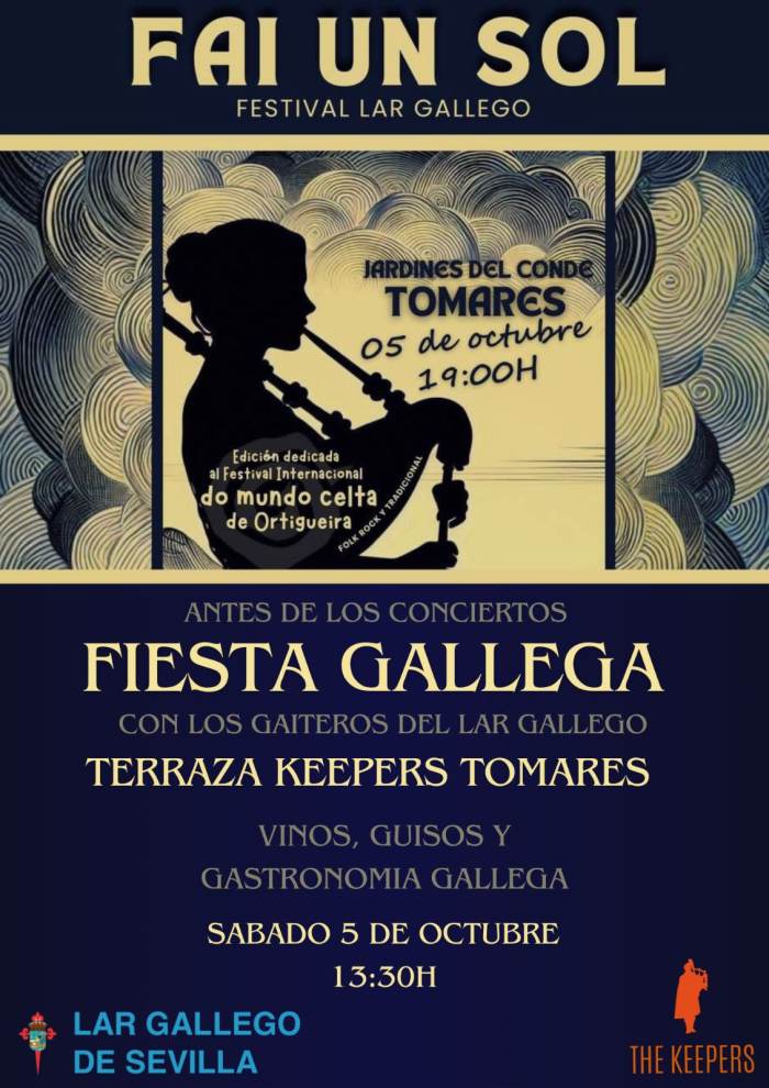 ¡Los gaiteros del Lar Gallego de Sevilla, en el Keepers!